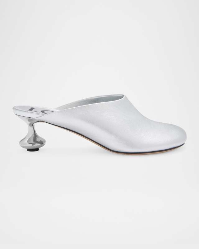 Toy Metallic Mule Pumps